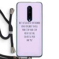 Zelfvertrouwen: OnePlus 7 Pro Transparant Hoesje met koord