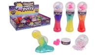 John Toy Putty Met Unicorn En Foam Balletjes In Kegel 20cm - thumbnail