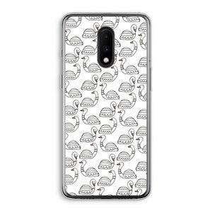 Zwanen: OnePlus 7 Transparant Hoesje