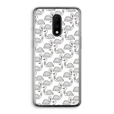 Zwanen: OnePlus 7 Transparant Hoesje