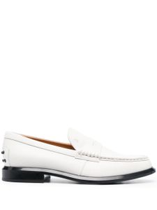 Tod's mocassins en cuir à entaille penny - Blanc