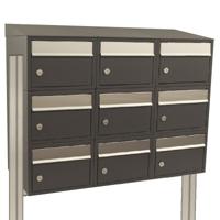 Stoer! Brickset 3-Breed, 3-Hoog Met Dak Op Statief Antraciet - 40215065_3x3ds