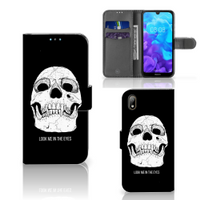 Telefoonhoesje met Naam Huawei Y5 (2019) Skull Eyes