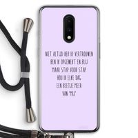 Zelfvertrouwen: OnePlus 7 Transparant Hoesje met koord