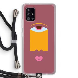 Mono V: Samsung Galaxy A51 5G Transparant Hoesje met koord