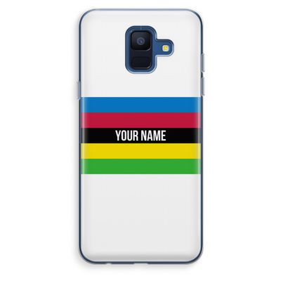 WK Wielrennen: Samsung Galaxy A6 (2018) Transparant Hoesje WK Wielrennen: Samsung Galaxy A6 (2018) Transparant Hoesje