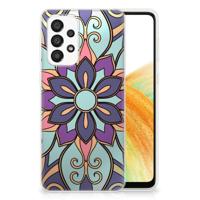 Samsung Galaxy A33 5G | TPU Case | Purple Flower