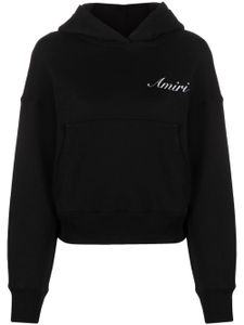 AMIRI hoodie en coton à logo brodé - Noir