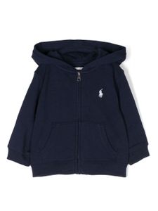 POLO RALPH LAUREN KIDS veste zippée à capuche - Bleu