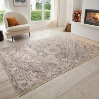 Vloerkleed Vintage Sand Grijs 80x120 Cm Laagpolig Home Collectie - Dekbed-Discounter.nl