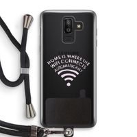 Home Is Where The Wifi Is: Samsung Galaxy J8 (2018) Transparant Hoesje met koord