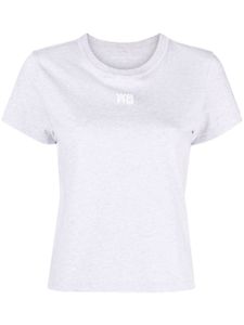 Alexander Wang t-shirt à patch logo - Gris