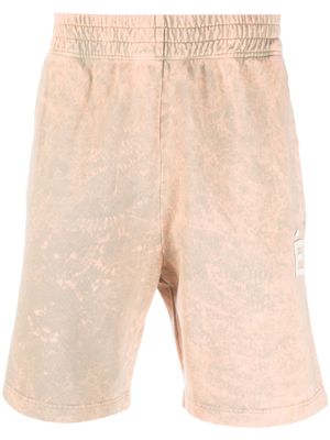 Études Studio short tie-dye à patch logo - Orange