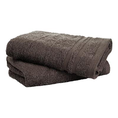 Set Van 2 Handdoeken Taupe 2 Pack Fresh And Co - Dekbed-Discounter.nl