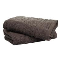 Set Van 2 Handdoeken Taupe 2 Pack Fresh And Co - Dekbed-Discounter.nl