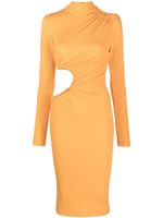 ROTATE BIRGER CHRISTENSEN robe asymétrique à découpes - Orange