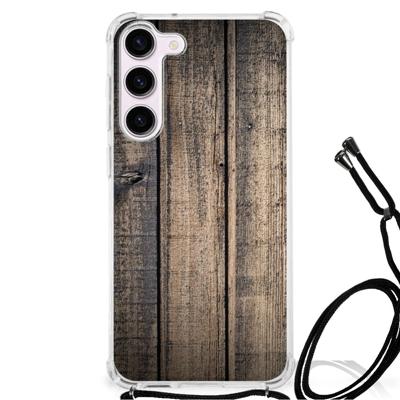 Samsung Galaxy S23 Stevig Telefoonhoesje Steigerhout Samsung Galaxy S23 Stevig Telefoonhoesje Steigerhout