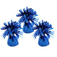 Ballon gewichtjes - 6x - blauw - 170 gram - gewichtjes voor helium ballontrosjes