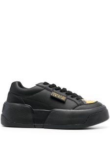 Versace Jeans Couture baskets rondes à patch logo - Noir