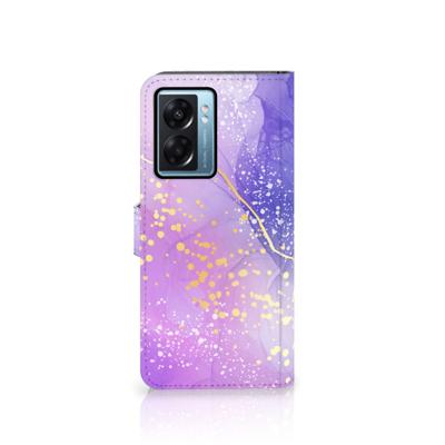 Hoesje voor OPPO A77 5G | A57 5G Watercolor Paars
