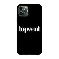 Topvent Zwart: Volledig geprint iPhone 11 Pro Hoesje