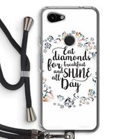 Diamonds: Pixel 3a Transparant Hoesje met koord