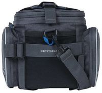 Basil Sport Design Trunkbag Grijze fietsbagagedragertas, 7-15L, waterafstotend, voor reguliere fiets en e-bike - thumbnail