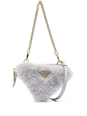 Prada mini sac à bandoulière Triangle - Bleu Prada mini sac à bandoulière Triangle - Bleu