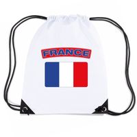 Nylon sporttas Franse vlag wit   - - thumbnail