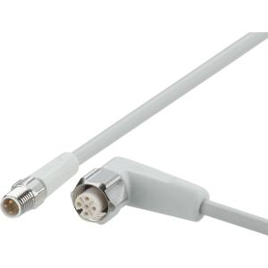 ifm Electronic EVF265 Verbindingskabel Aantal polen (sensoren): 3, 5 Stekker, recht, Bus, haaks 0.3 m 1 stuk(s)