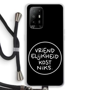 Vriendelijkheid: Oppo A95 5G Transparant Hoesje met koord
