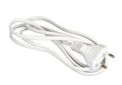 Aansluitsnoer EURO 1.5 M 2 x 0.75 mm wit