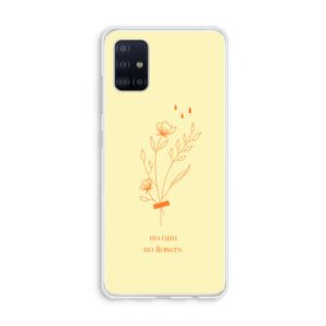 No rain no flowers: Galaxy A51 4G Transparant Hoesje