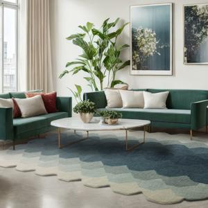 Easy Living - Vloerkleed Hive Teal -