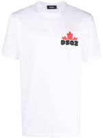 DSQUARED2 t-shirt en coton à logo imprimé - Blanc - thumbnail