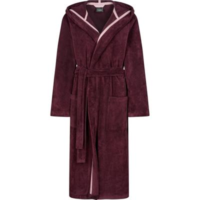Cawö Cawo Dames Badjas met Capuchon 825 burgundy 32/34