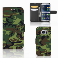 Samsung Galaxy S7 Telefoon Hoesje Army Dark