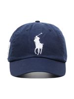 Polo Ralph Lauren casquette en coton à logo Polo Pony brodé - Bleu - thumbnail