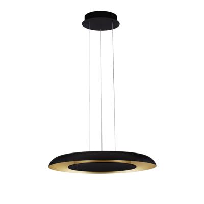 Lyora Moderne hanglampEpos Ø 60cm zwart met goud - 9345713