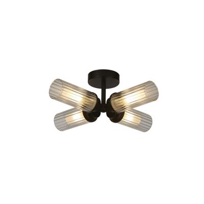 Searchlight 4-lichts plafondlampImperial zwart - 29984BK