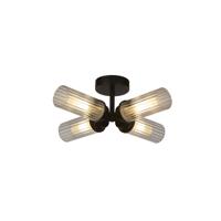 Searchlight 4-lichts plafondlampImperial zwart - 29984BK