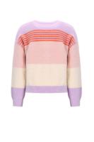 NoNo winter sweater meisjes - paars - Kendra - flully, gestreept NoNo winter sweater meisjes - paars - Kendra - flully, gestreept