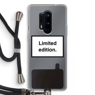 Limited edition: OnePlus 8 Pro Transparant Hoesje met koord