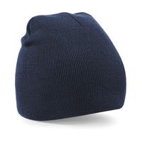 Pull-on beanie wintermuts in het navy blauw   -