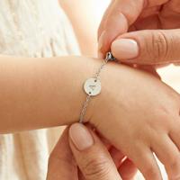 Armband met initialen - Zilver - 13 cm