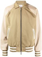 RHUDE veste en coton à patch logo - Marron