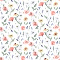 Dutch Wallcoverings Rosenlycka - Flowers Clear - Multi