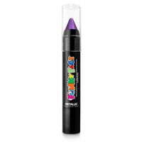 Paintglow Face paint stick - metallic paars - 3,5 gram - schmink/make-up stift/potlood   -