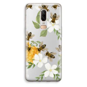 No flowers without bees: OnePlus 6 Transparant Hoesje