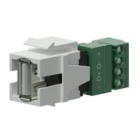 Procab VCK625/W Keystone USB A-4p connector wit